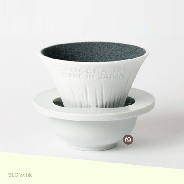 COFIL Fuji 有田燒 滴漏式手沖陶瓷咖啡濾杯 - 白色