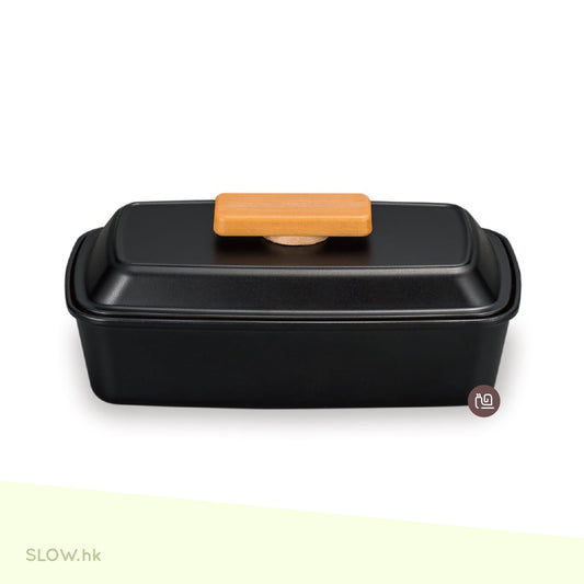 SHOWA Piatto 鑄鐵鍋造型 單層飯盒 啞光黑色