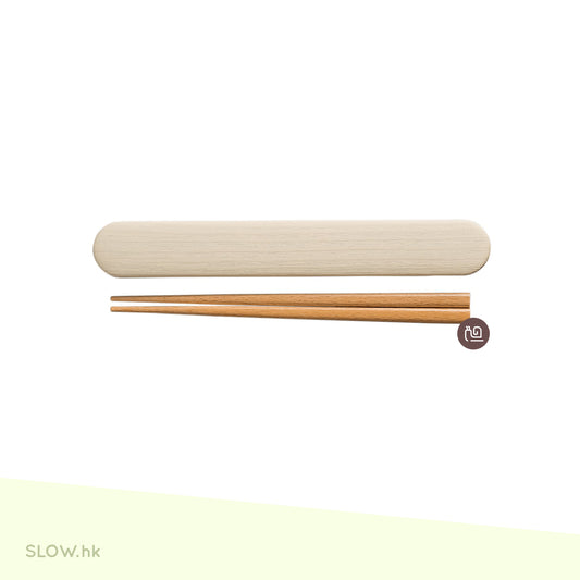 SHOWA 簡約系列 木製筷子盒套裝 白色