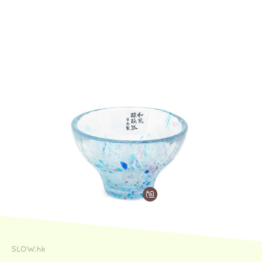 TOYO-SASAKI GLASS 彩雫 玻璃清酒杯 藍色