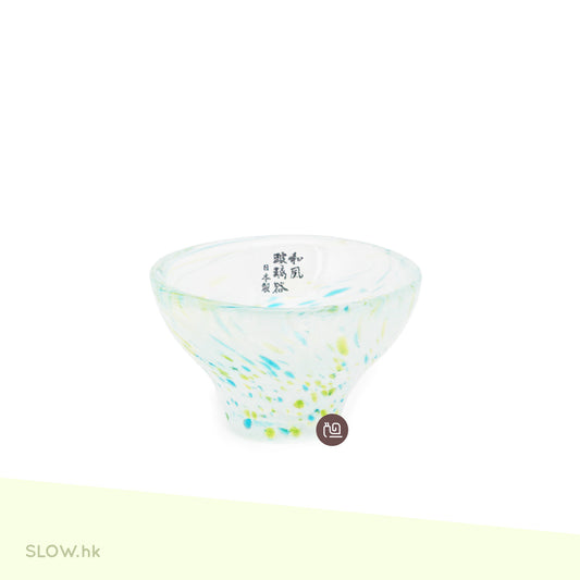 TOYO-SASAKI GLASS 彩雫 玻璃清酒杯 綠色