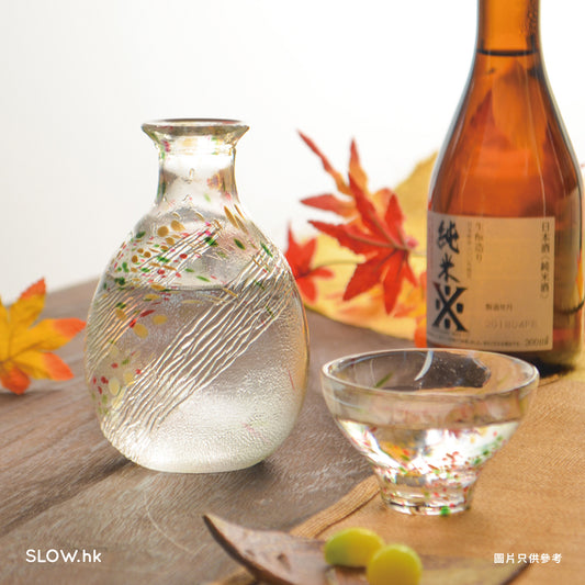 TOYO-SASAKI GLASS 彩雫 玻璃清酒杯 淡綠色