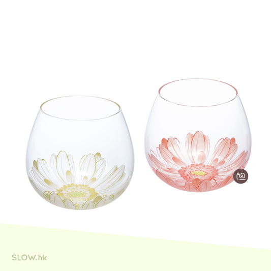 TOYO-SASAKI GLASS BENEDIRE Fleurir 非洲菊 玻璃杯 組合套裝
